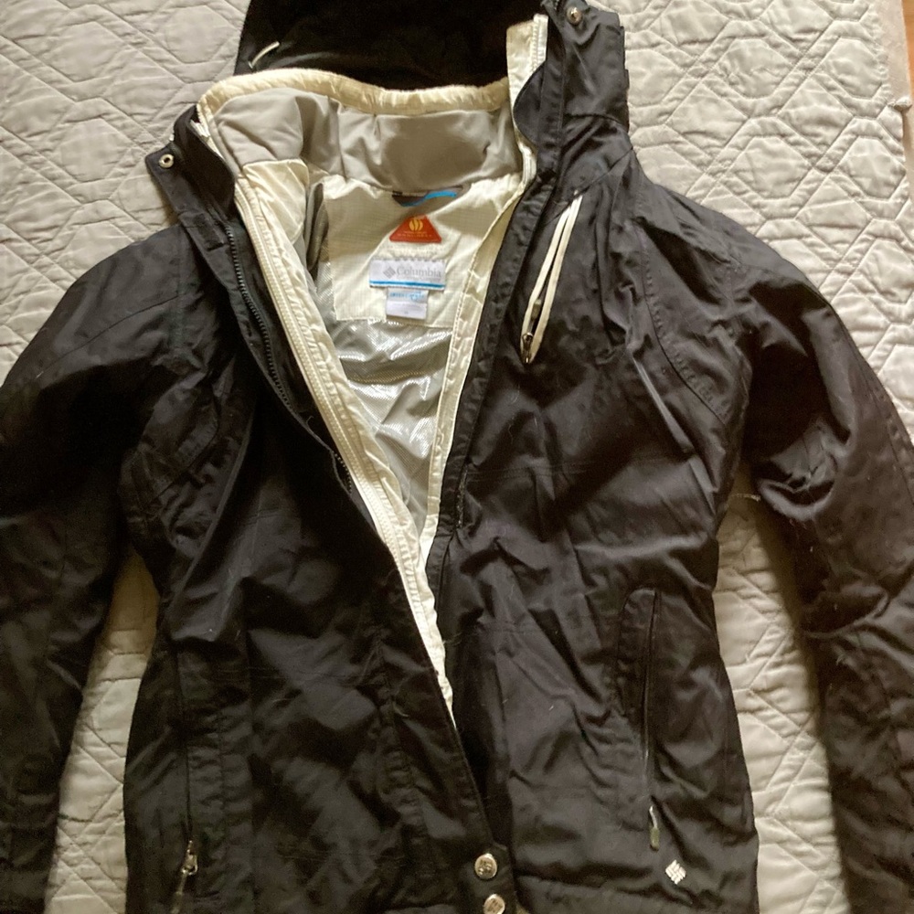 Columbia Black Jacket with Cream Interior